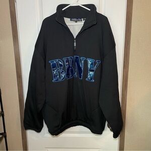Vintage Billion Bay Weather Gear BBNY 1/4 Zip Pullover Size XL